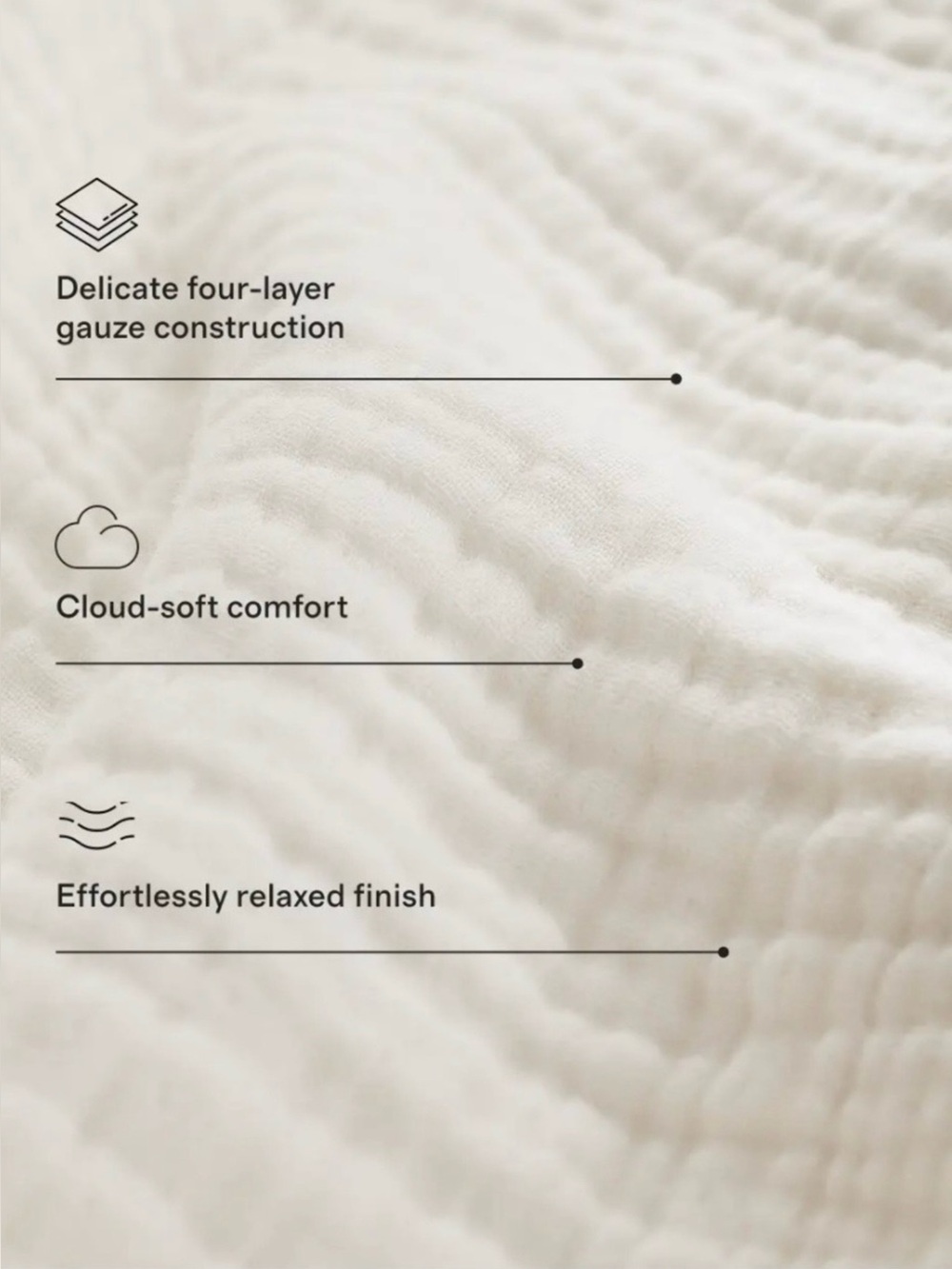 Quince Organic Cotton Full/Queen Blanket in Charcoal - Picture 5 of 5